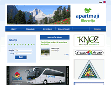 Tablet Screenshot of apartmaji-slovenija.si